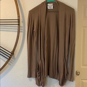 Tan cardigan